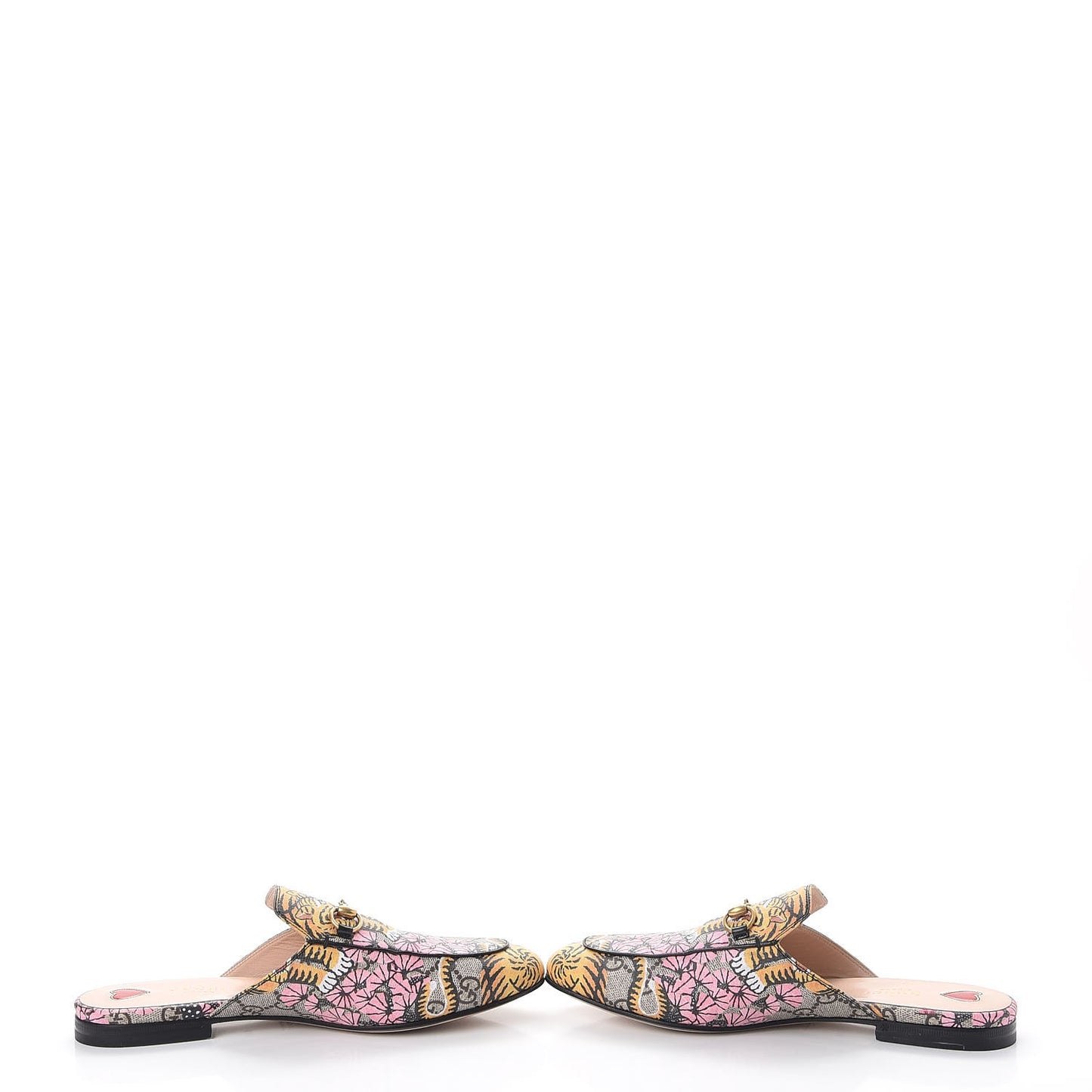 GG Supreme Monogram Bengal Princetown Slippers 38.5 Multi
