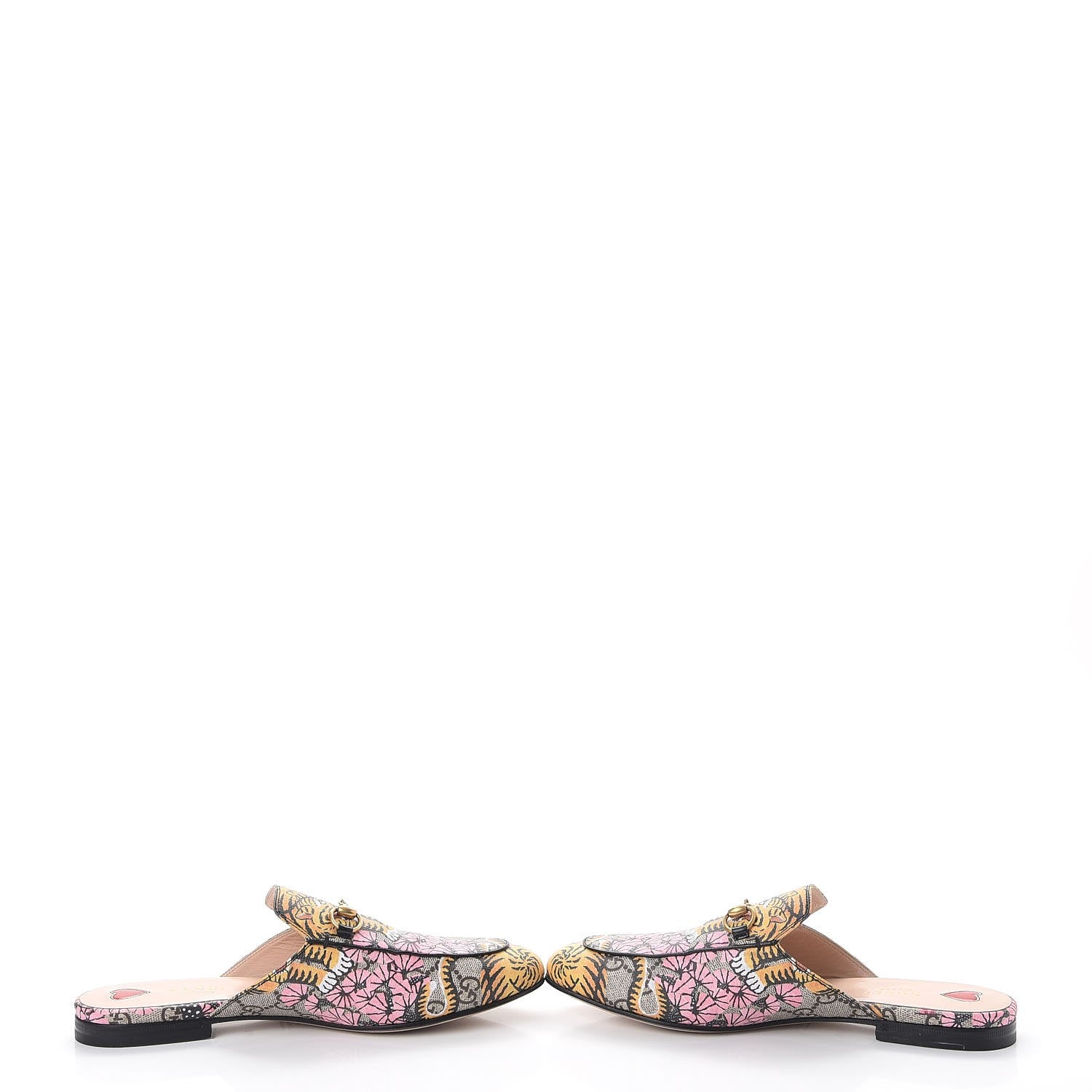 Gucci GG Supreme Monogram Bengal Princetown Slippers 38.5 Multi 5 of 11