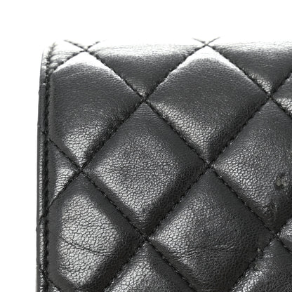 Chanel Lambskin Quilted Wallet On Chain WOC Black 12 of 13