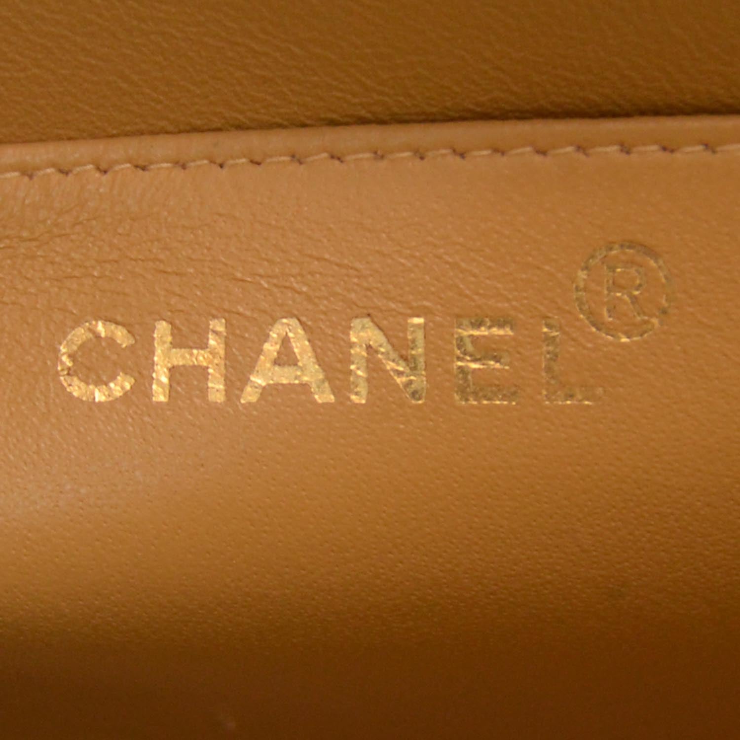 Chanel Lambskin Diamond Stitched Jumbo Flap Beige 6 of 9