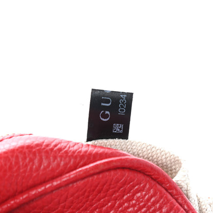 Gucci Pebbled Calfskin Small Soho Disco Bag Tabasco Red 8 of 11