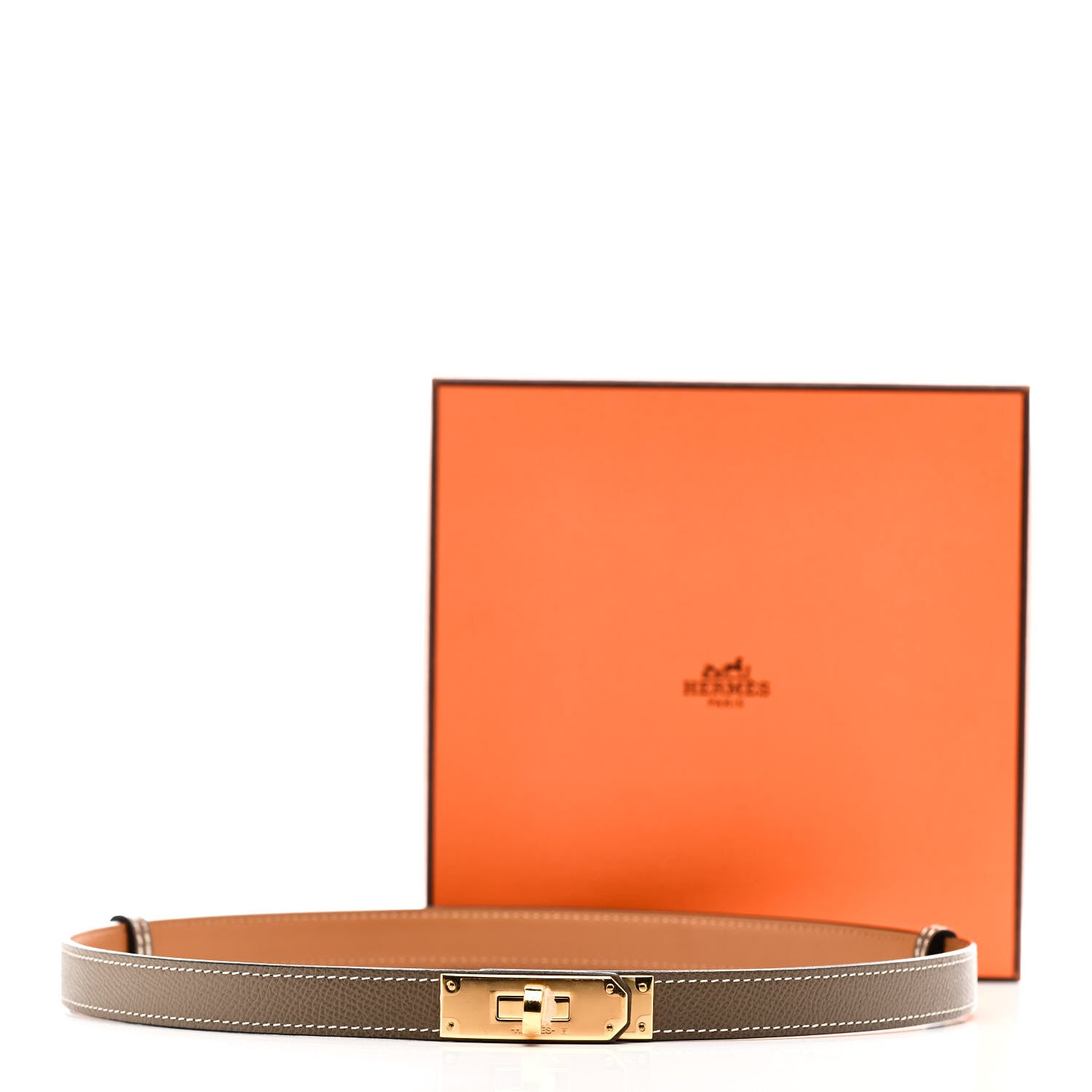 Hermes Epsom Kelly Belt Etoupe 5 of 5