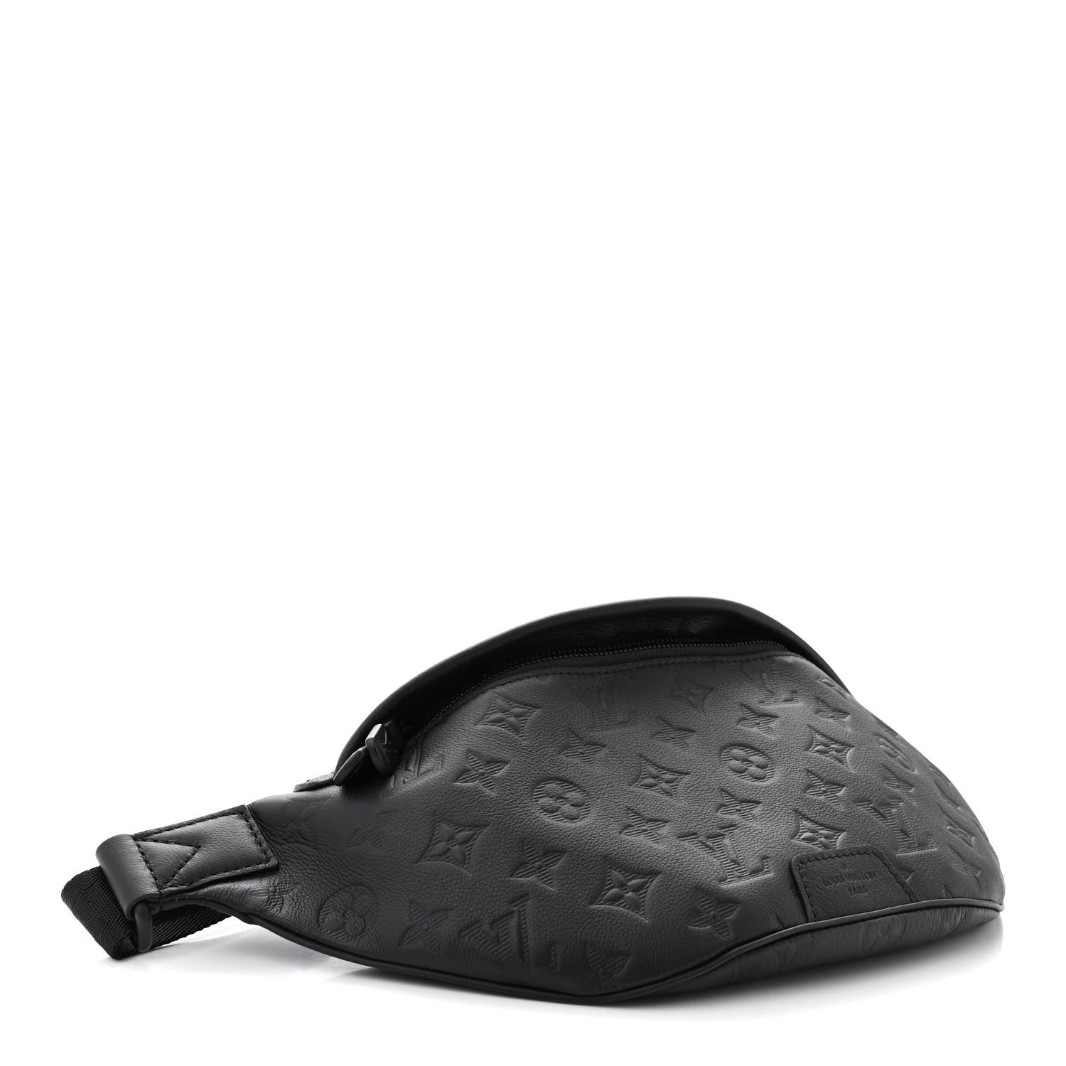 Louis Vuitton Calfskin Monogram Shadow Discovery Bumbag Black 4 of 9
