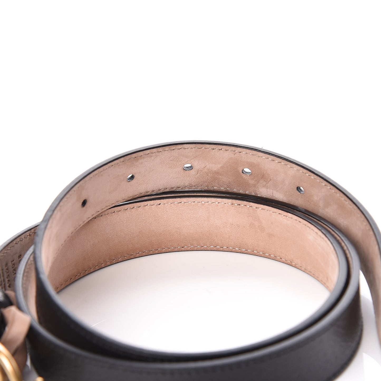 Calfskin Framed Double G Belt 95 38 Black
