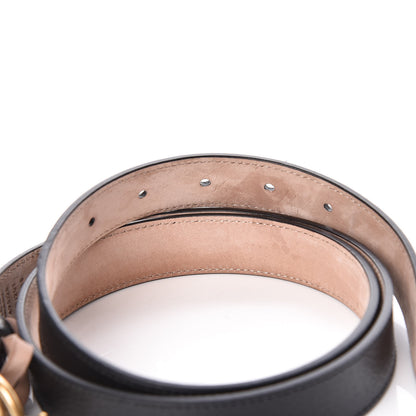 Gucci Calfskin Framed Double G Belt 95 38 Black 6 of 7