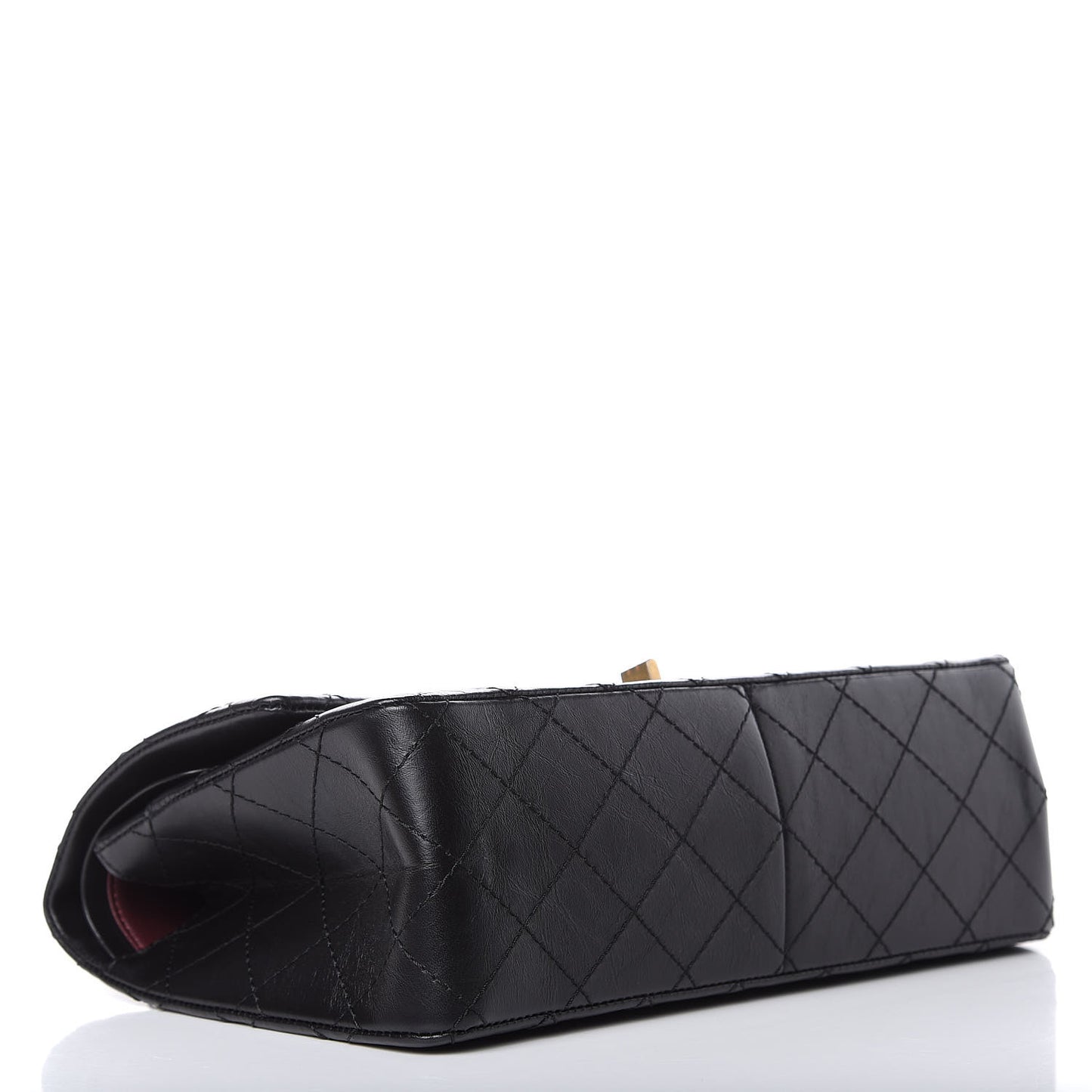 Aged Calfskin Quilted 2.55 Reissue 226 Flap Black