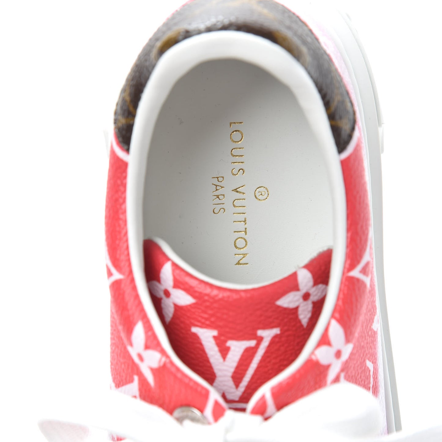 Monogram Escale Time Out Sneakers 37.5 Red