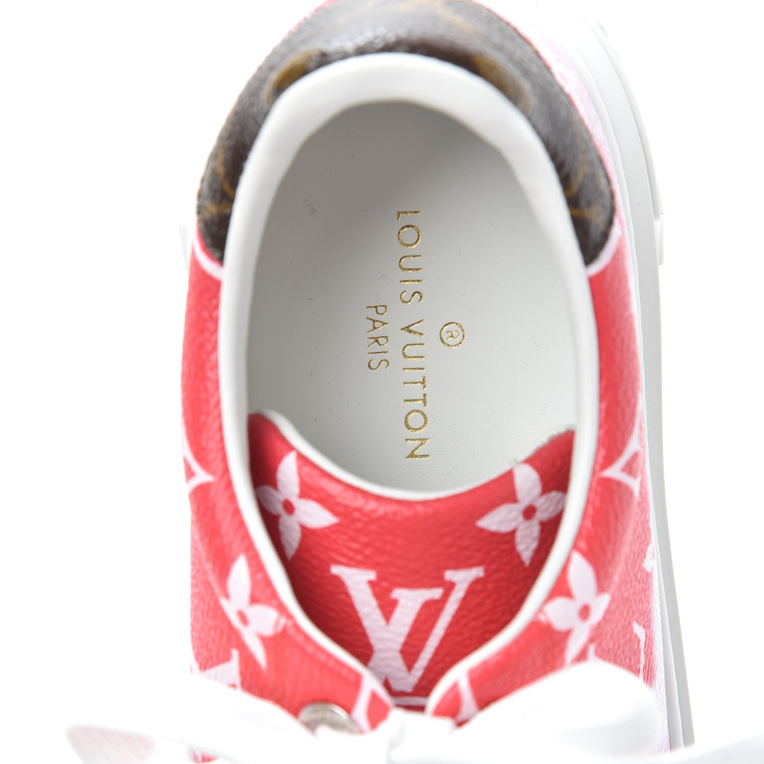 Louis Vuitton Monogram Escale Time Out Sneakers 37.5 Red 5 of 7