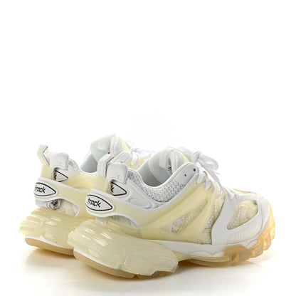 Balenciaga Rubber Mesh Fabric Clear Sole Womens Track Sneakers 37 White Transparent 4 of 8
