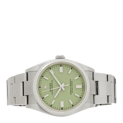 Rolex Stainless Steel 36mm Oyster Perpetual Watch Pistachio 126000 2 of 5