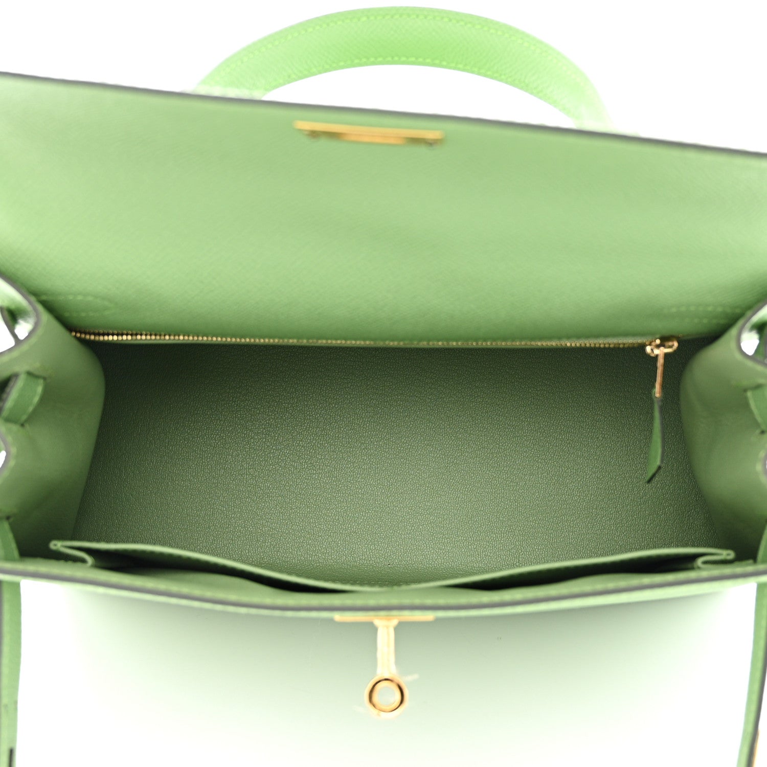 Hermes Epsom Kelly Sellier 28 Vert Criquet 5 of 11