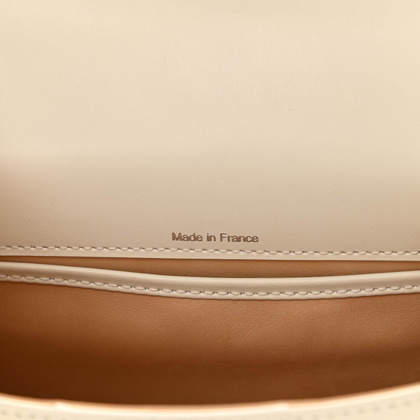 Box Calfskin Mini Brillant Satchel Ivory