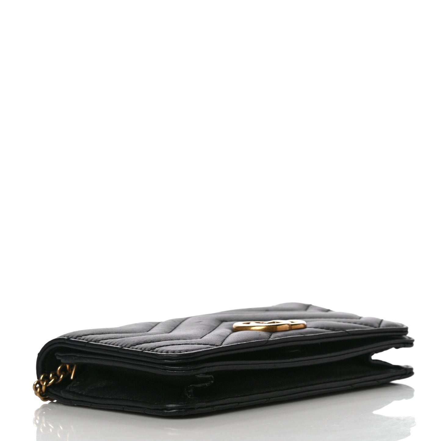Calfskin Matelasse GG Marmont Mini Bag Black