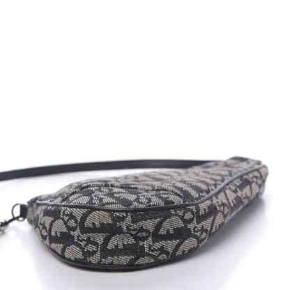 Christian Dior Monogram Mini Saddle Pochette Black 9 of 10