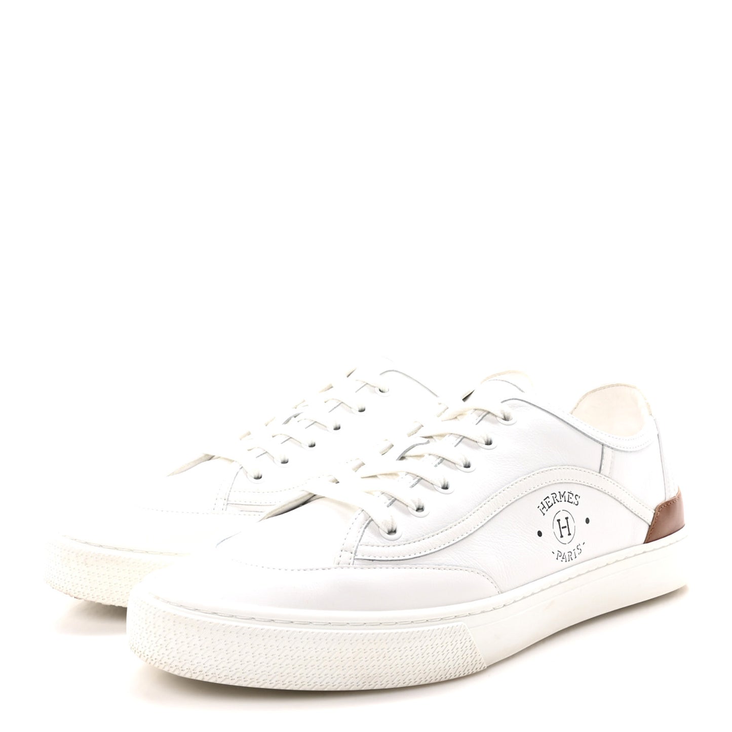 Calfskin Mens Get Sneakers 42 White
