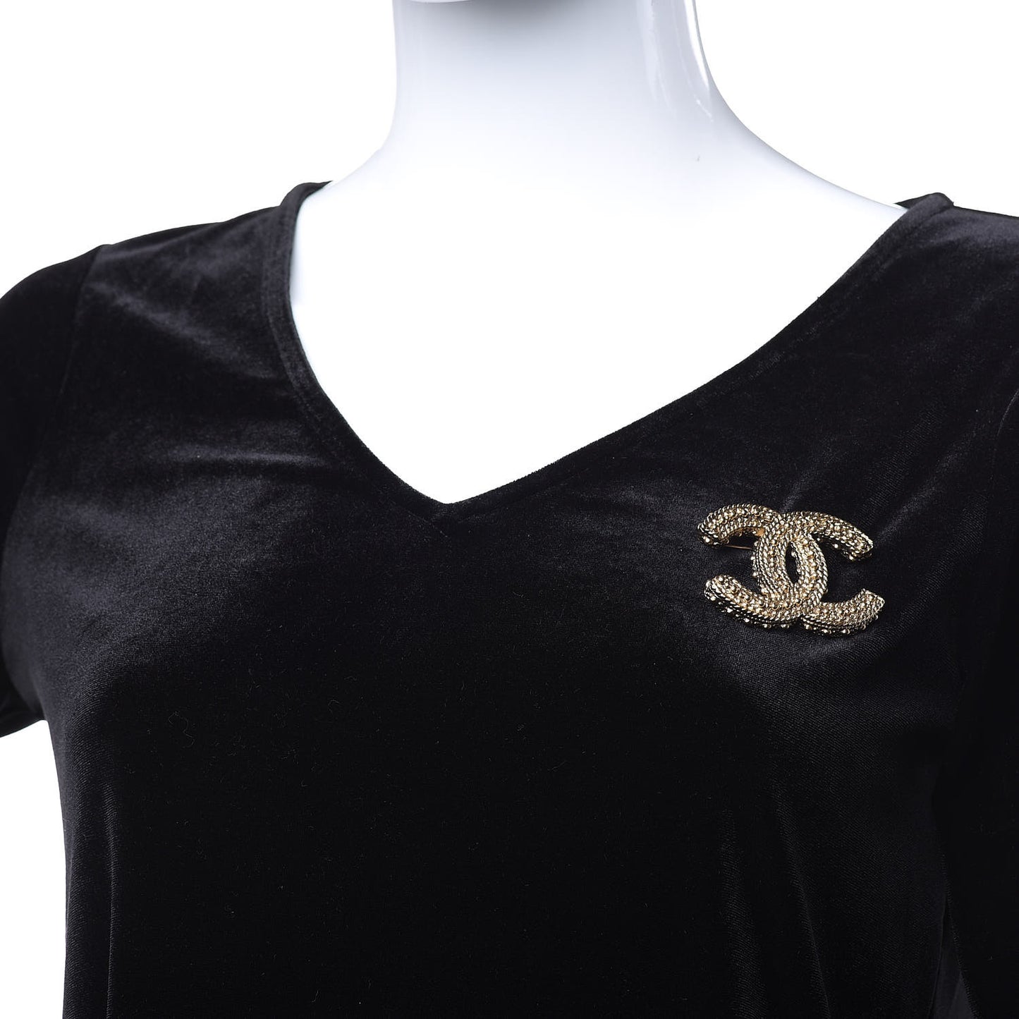 Large CC Brooch Gold