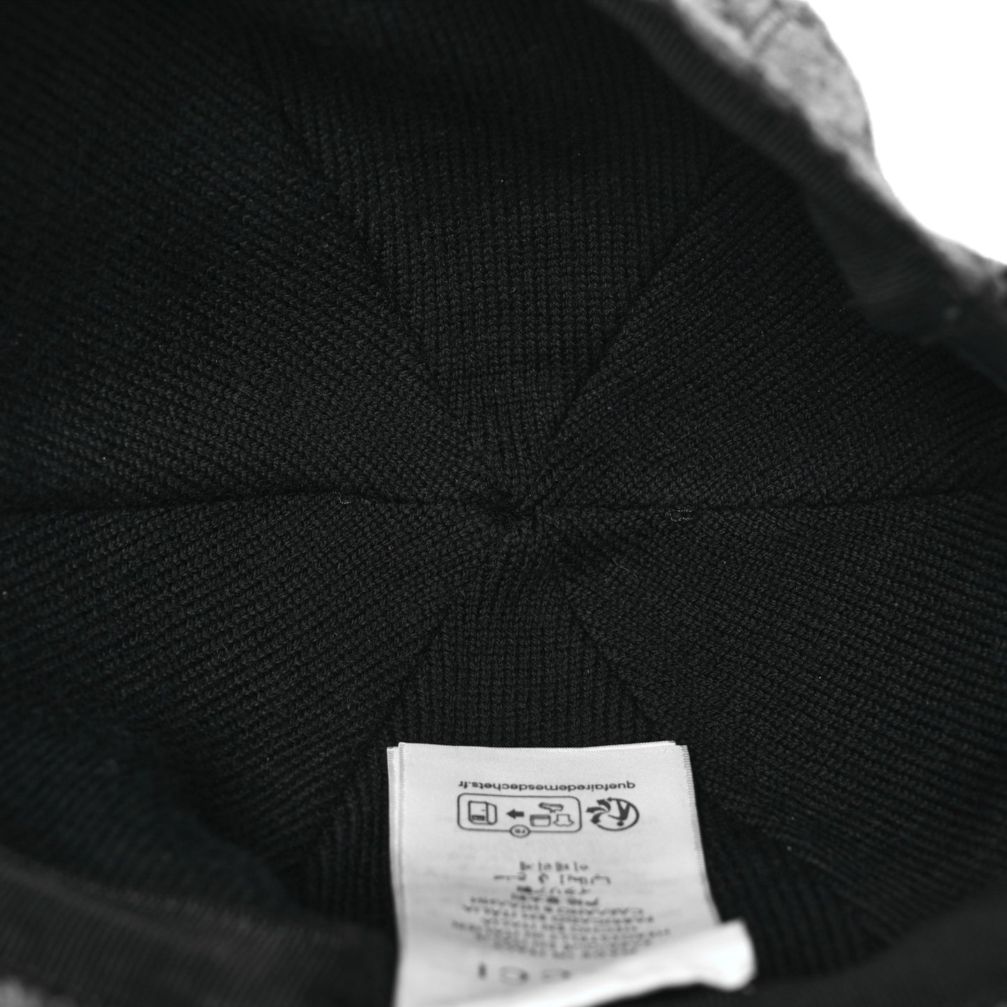 Covered Wool GG Monogram Baseball Hat XXL Grey Dark Grey Black