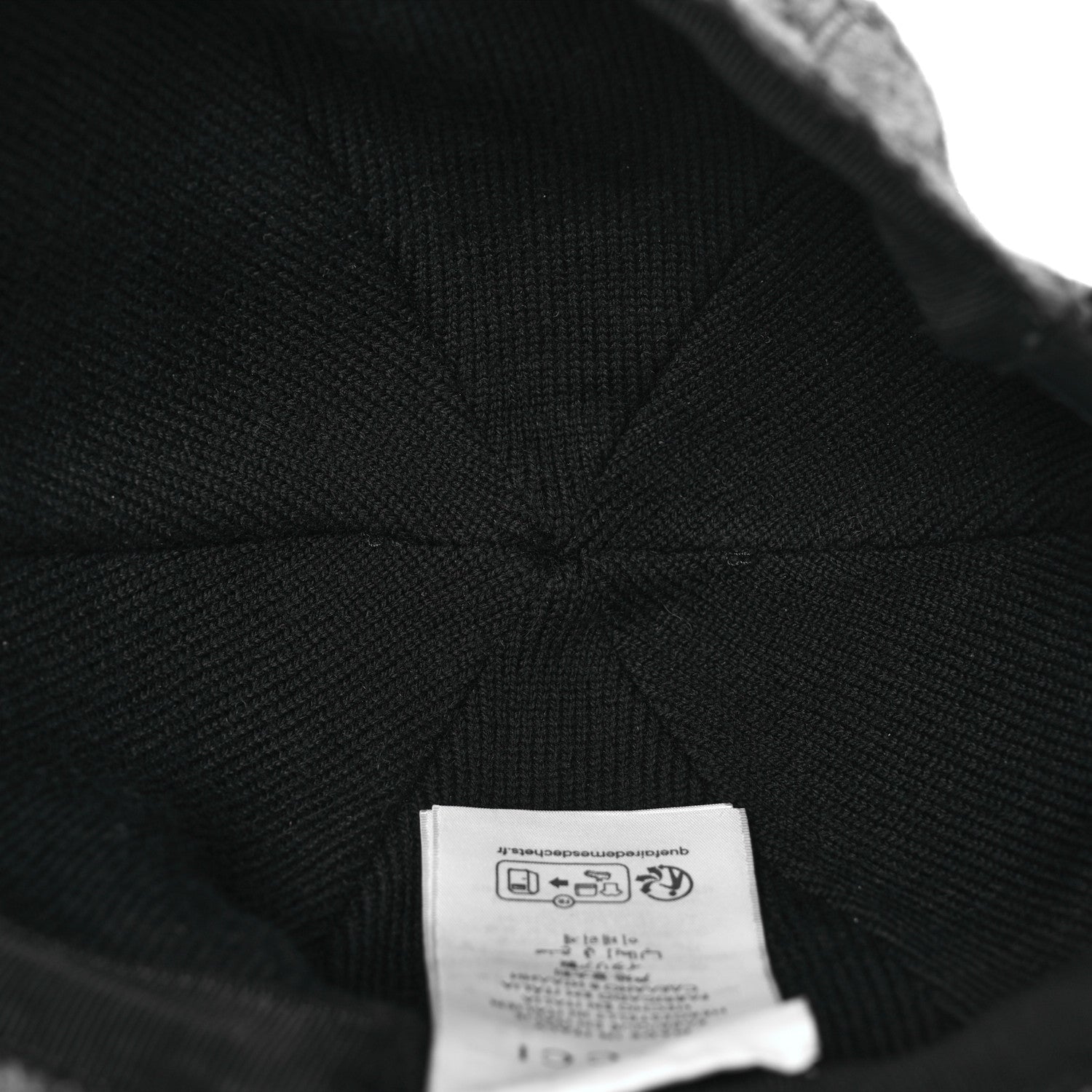 Gucci Covered Wool GG Monogram Baseball Hat XXL Grey Dark Grey Black 7 of 12
