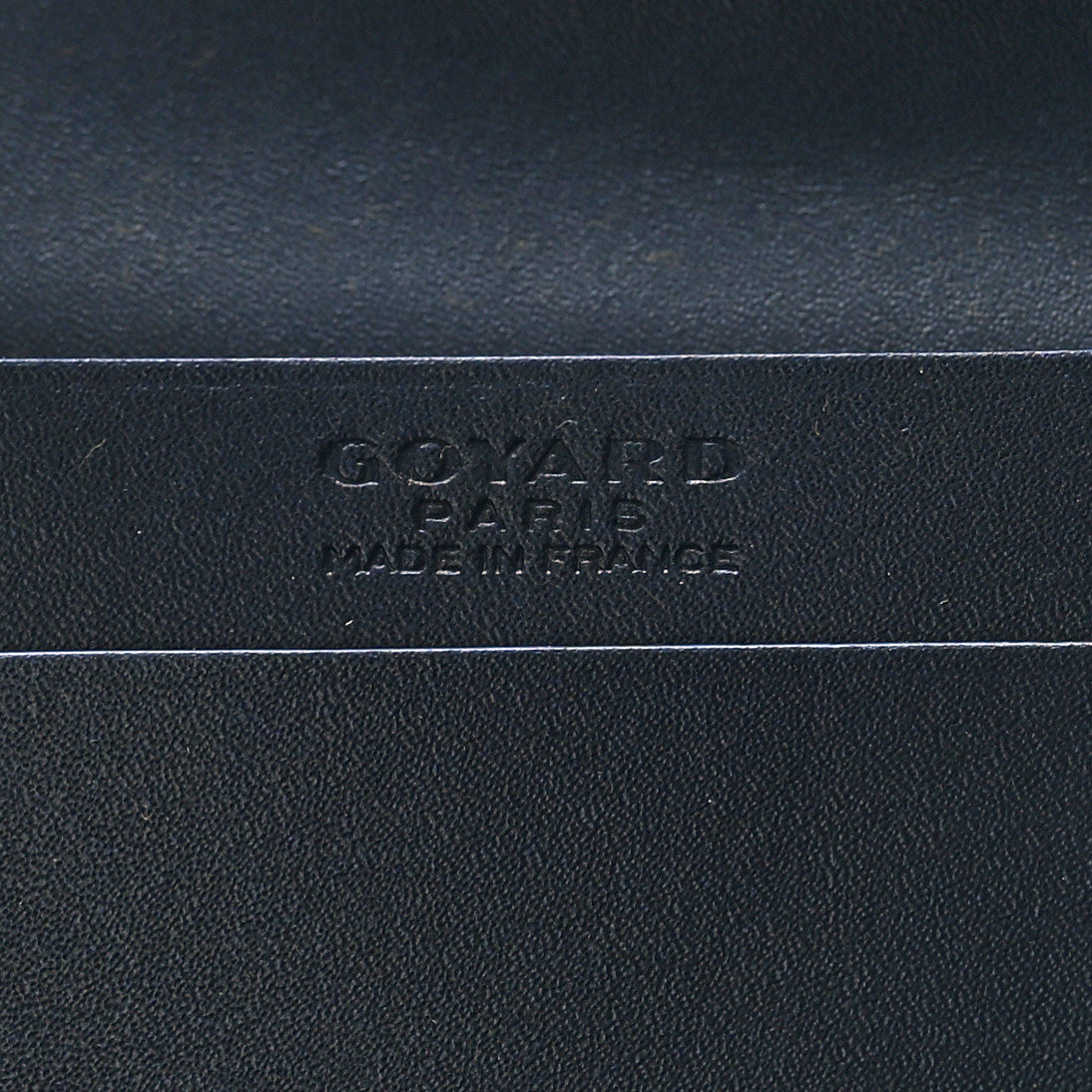 Goyardine Business Card Holder Navy
