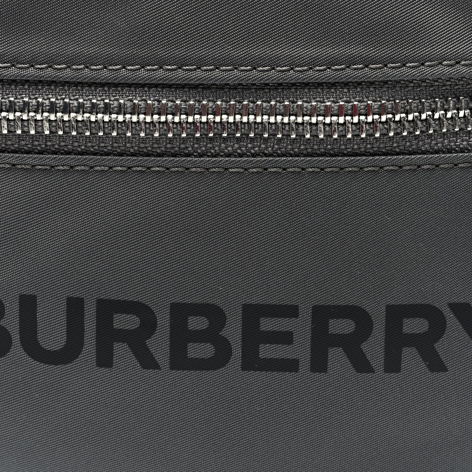 Burberry Econyl Logo Print Small Cannon Bum Bag Charcoal Grey 7 of 9