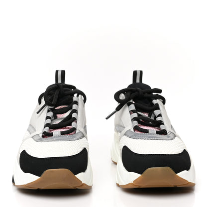 Christian Dior Technical Mesh Calfskin Mens B22 Sneakers 43 White Pink Black 2 of 8