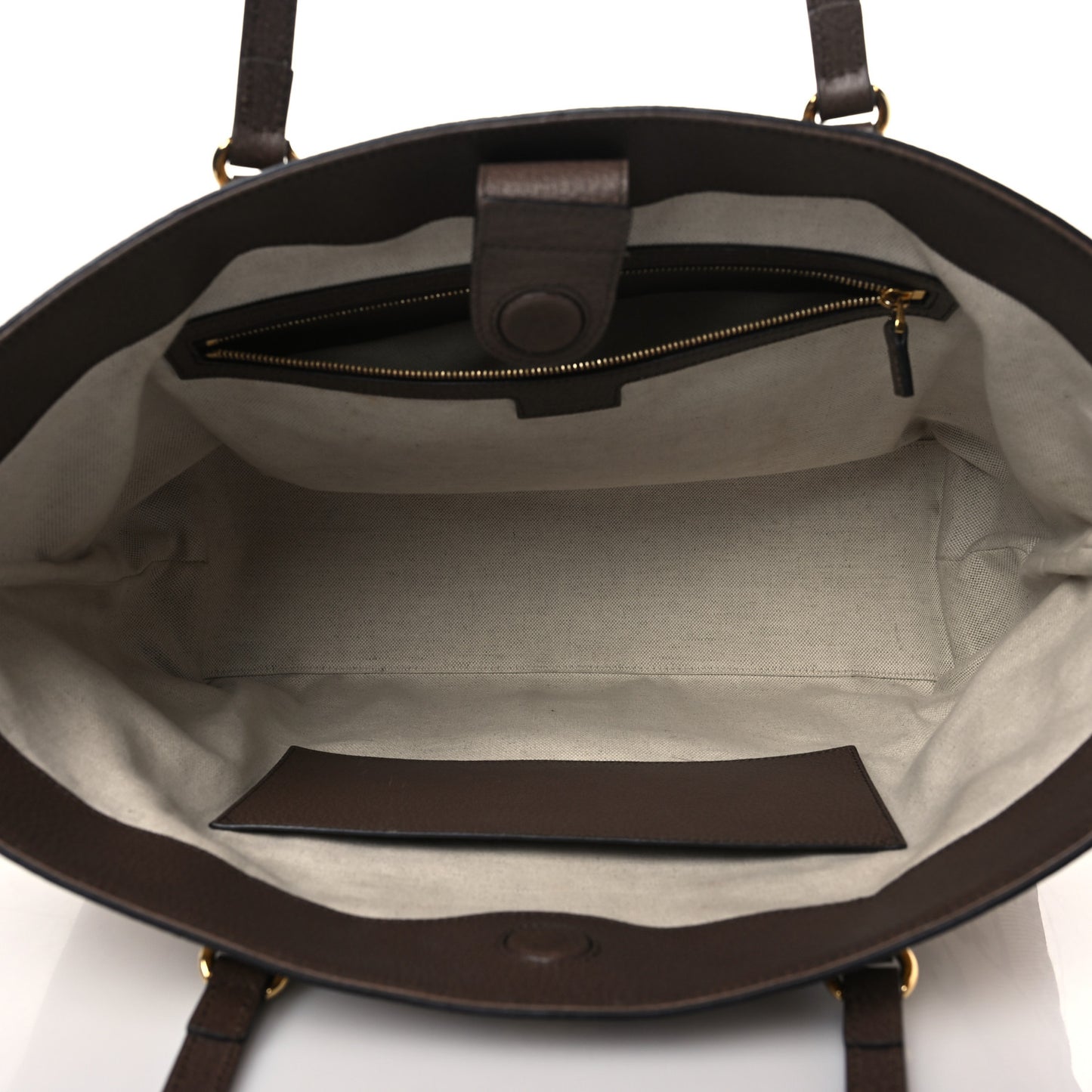 Monogram Jumbo GG Textured Dollar Calfskin Web Medium Ophidia Shopping Tote Camel Ebony