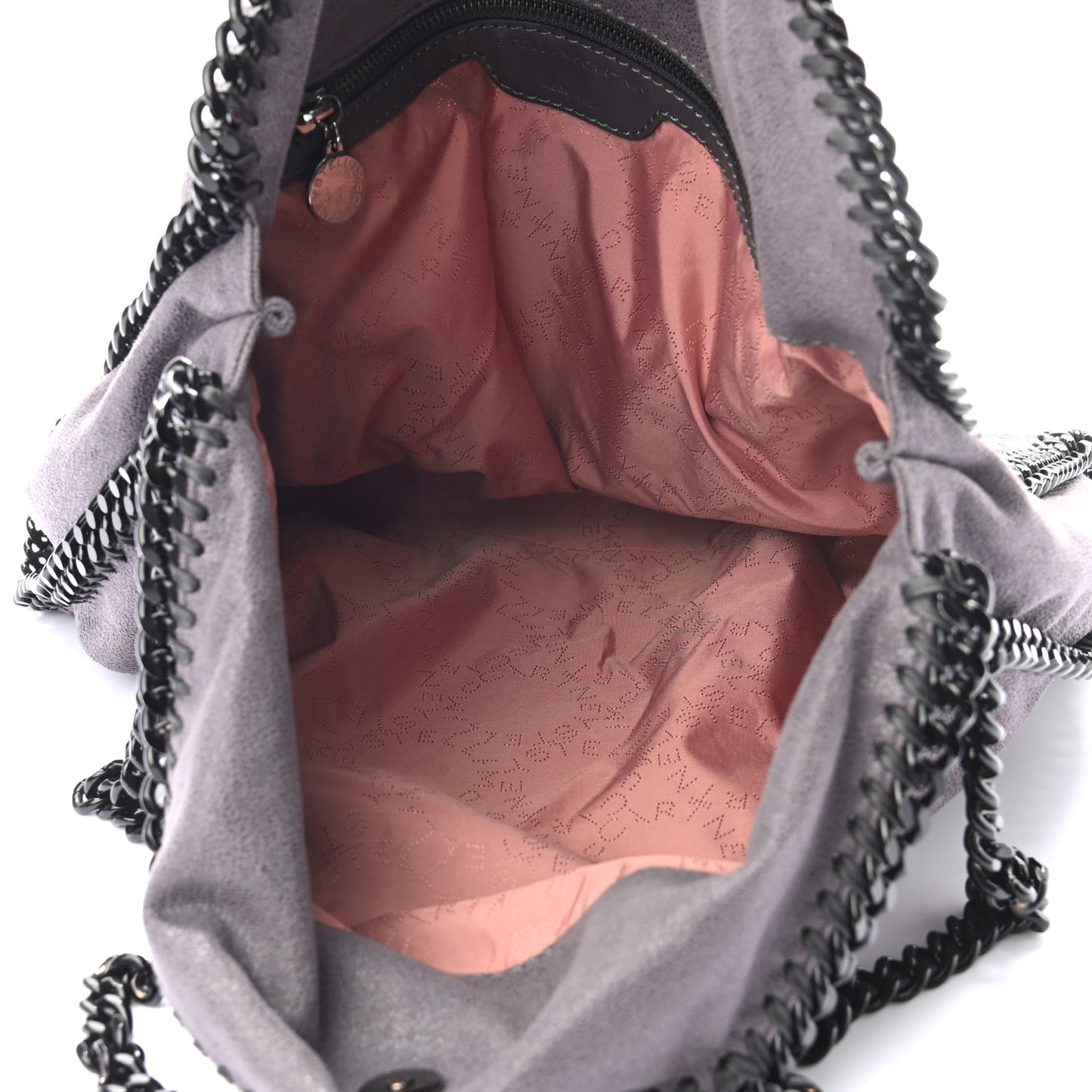 Shaggy Deer Falabella Fold Over Tote Grey