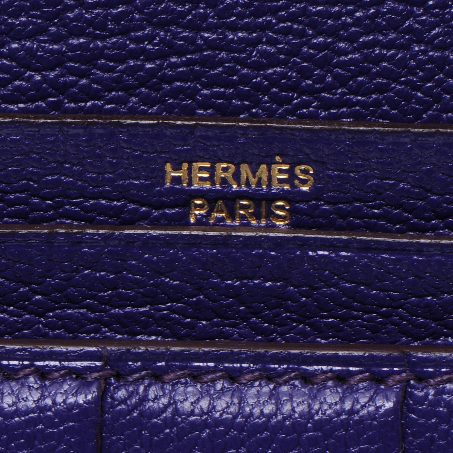 Hermes Chevre Bearn Wallet Iris 6 of 8