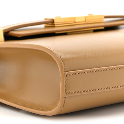 Saint Laurent Smooth Calfskin Mini Manhattan Shoulder Bag Natural Tan 10 of 12