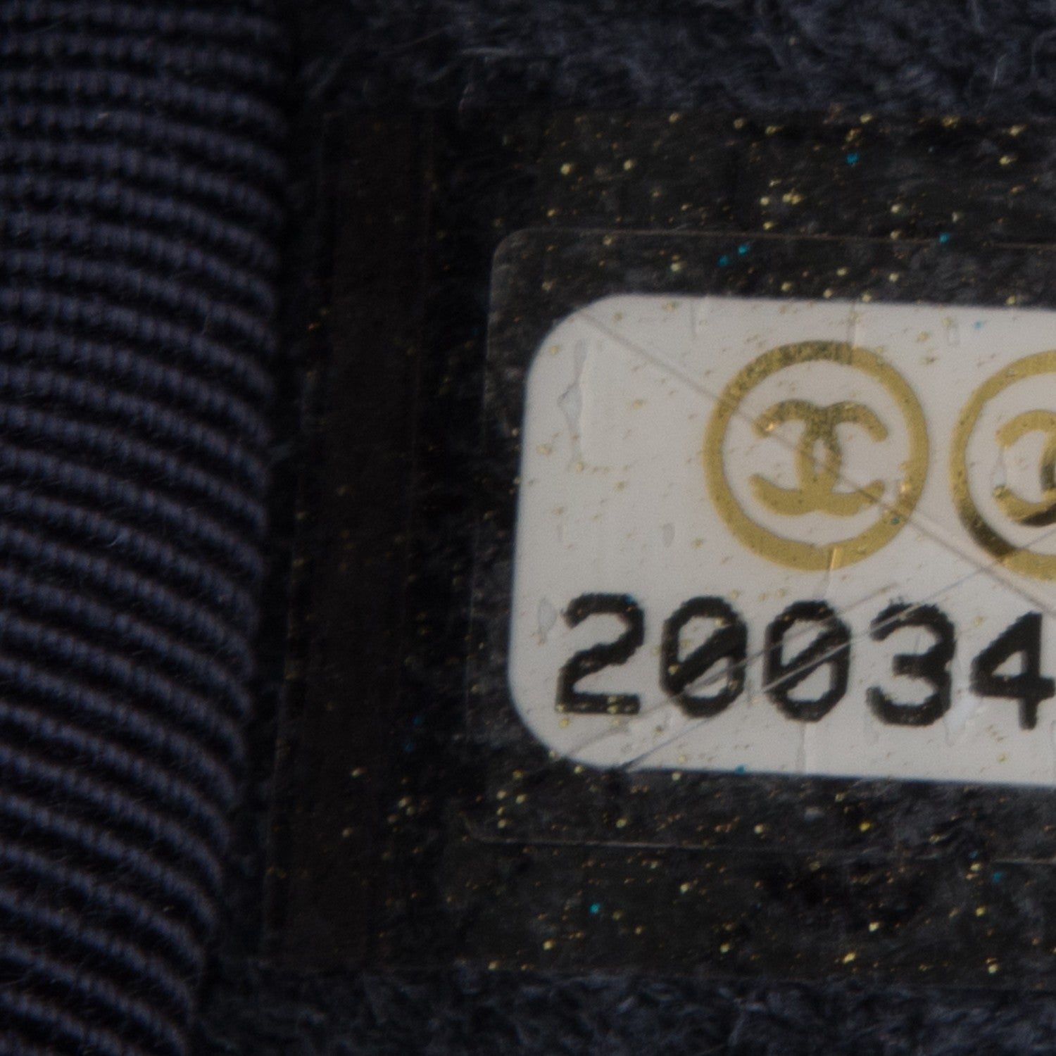 Chanel Lambskin Denim Tweed Medium Enchained Boy Flap Navy Blue 7 of 7