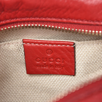 Gucci Pebbled Calfskin Small Soho Disco Bag Tabasco Red 6 of 7