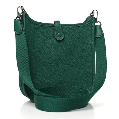 Hermes Taurillon Clemence Evelyne TPM Vert Vertigo 3 of 11