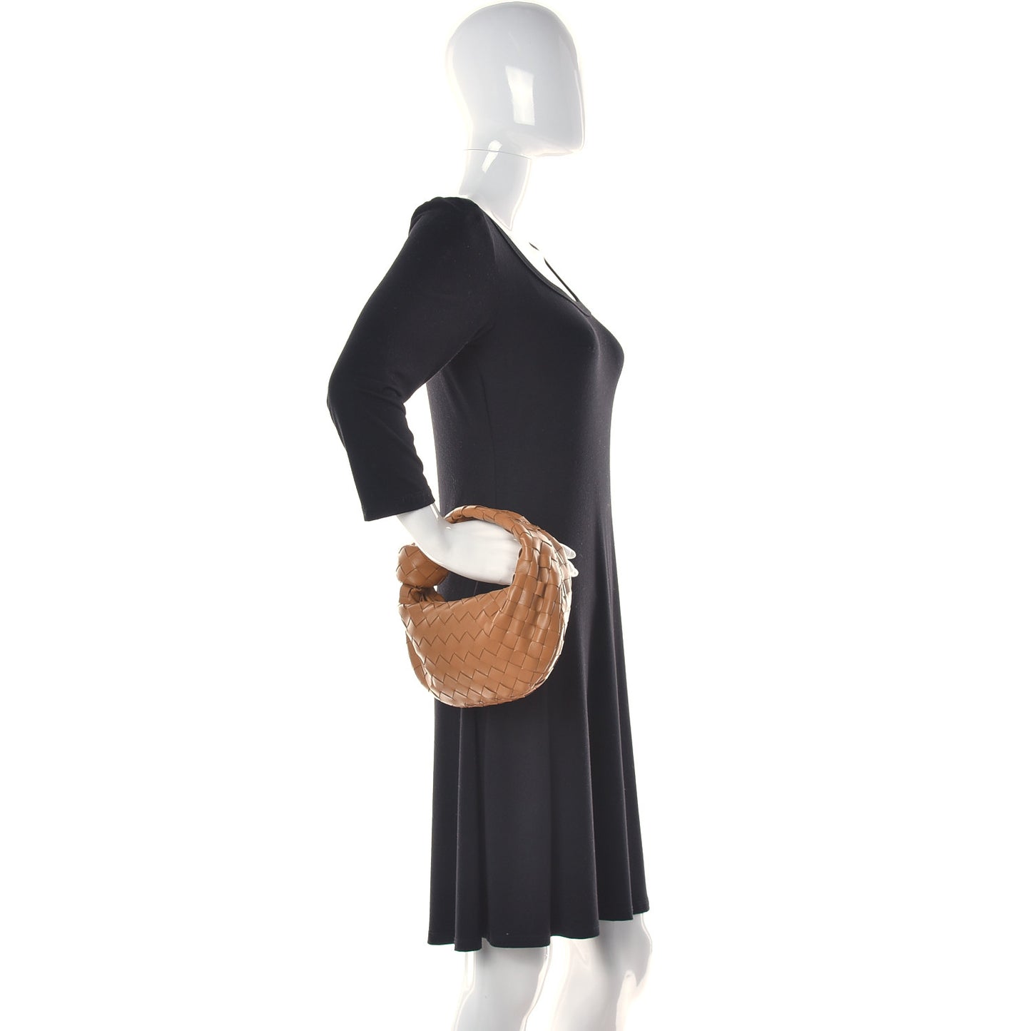 Nappa Intrecciato Mini Jodie Caramel