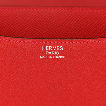 Hermes Epsom Constance 24 Rouge Casaque 6 of 11