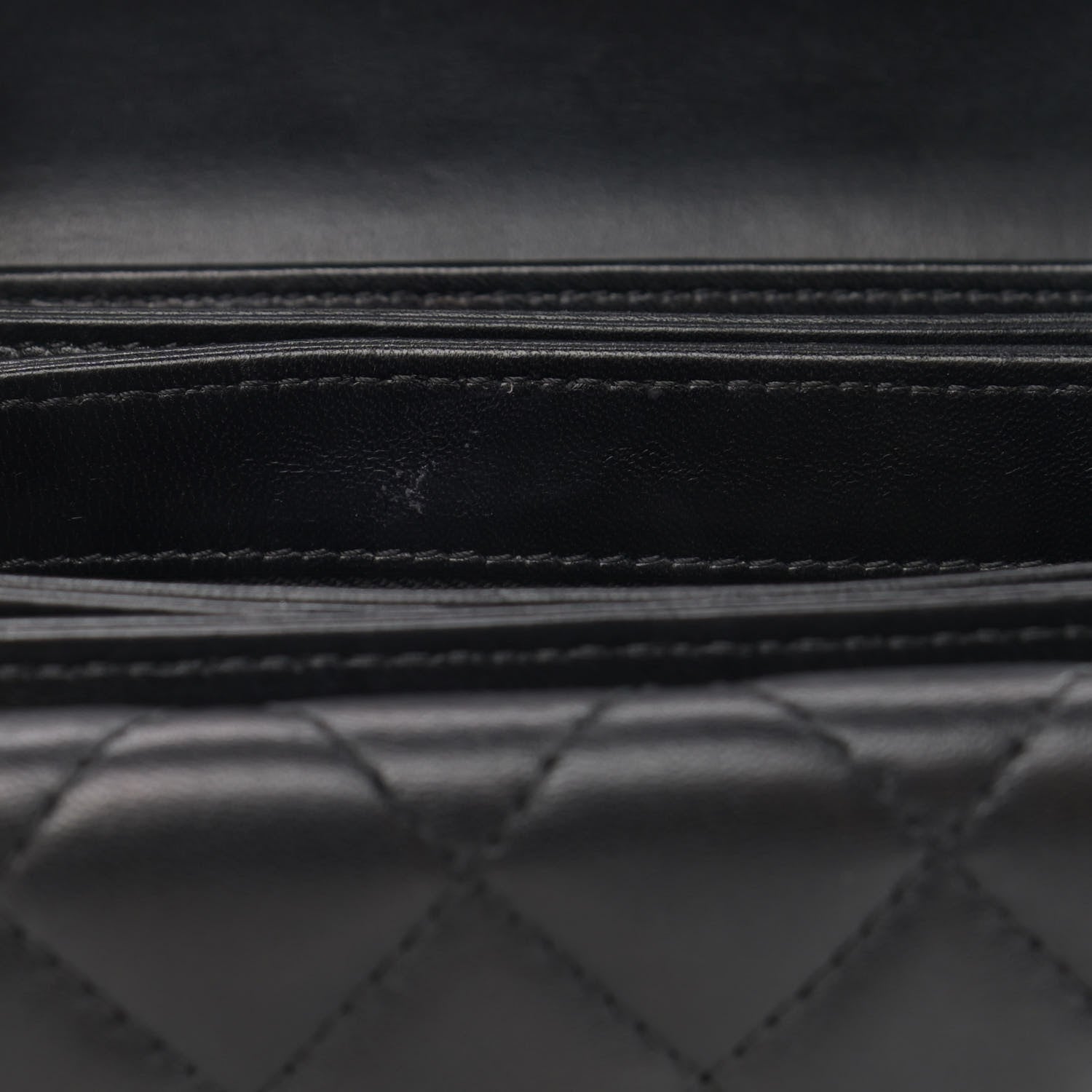 Chanel Lambskin Quilted Small Handle Tied Top Handle Flap Black 13 of 15