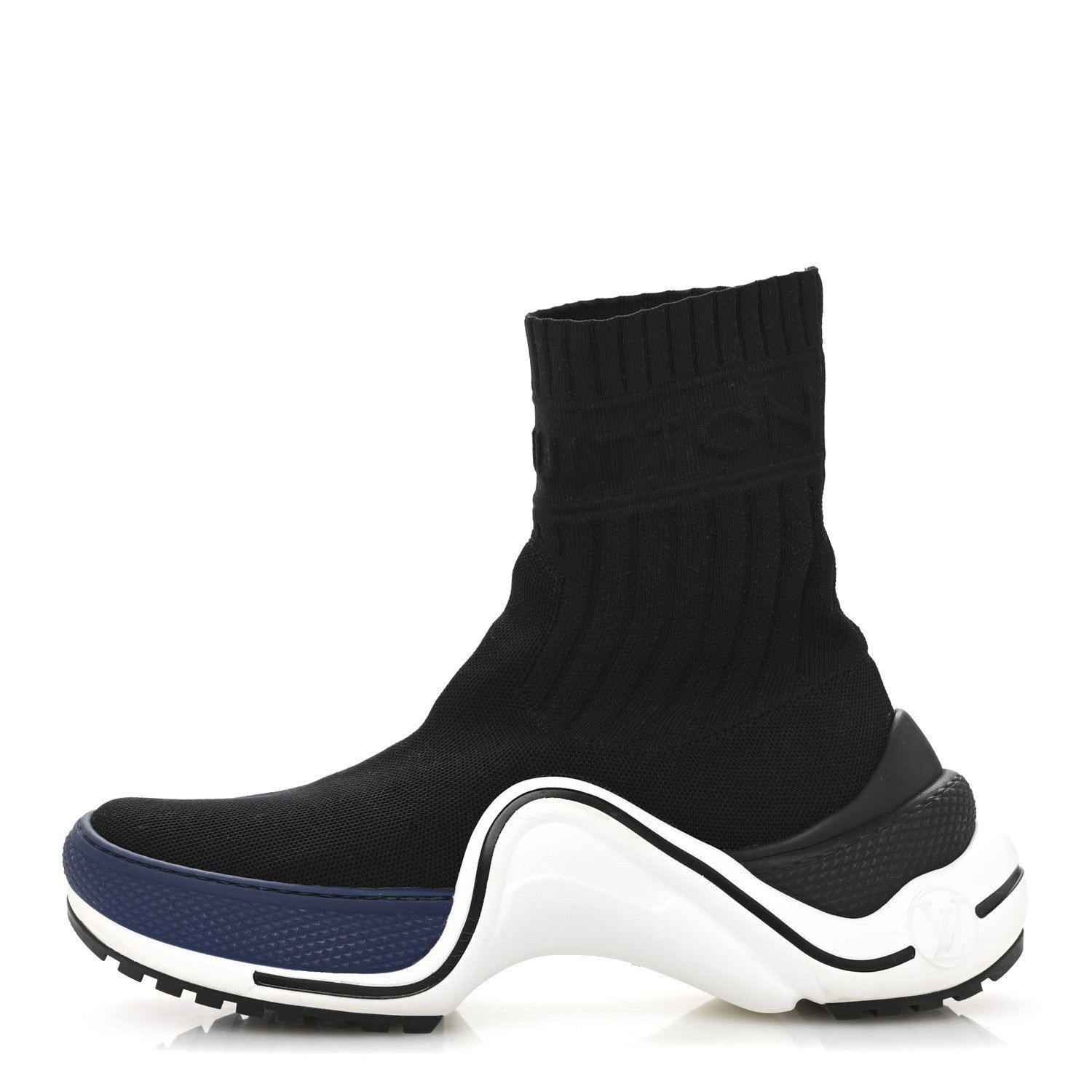 Louis Vuitton Stretch Textile LV Archlight Sneaker Boots 36 Black Blue 1 of 10