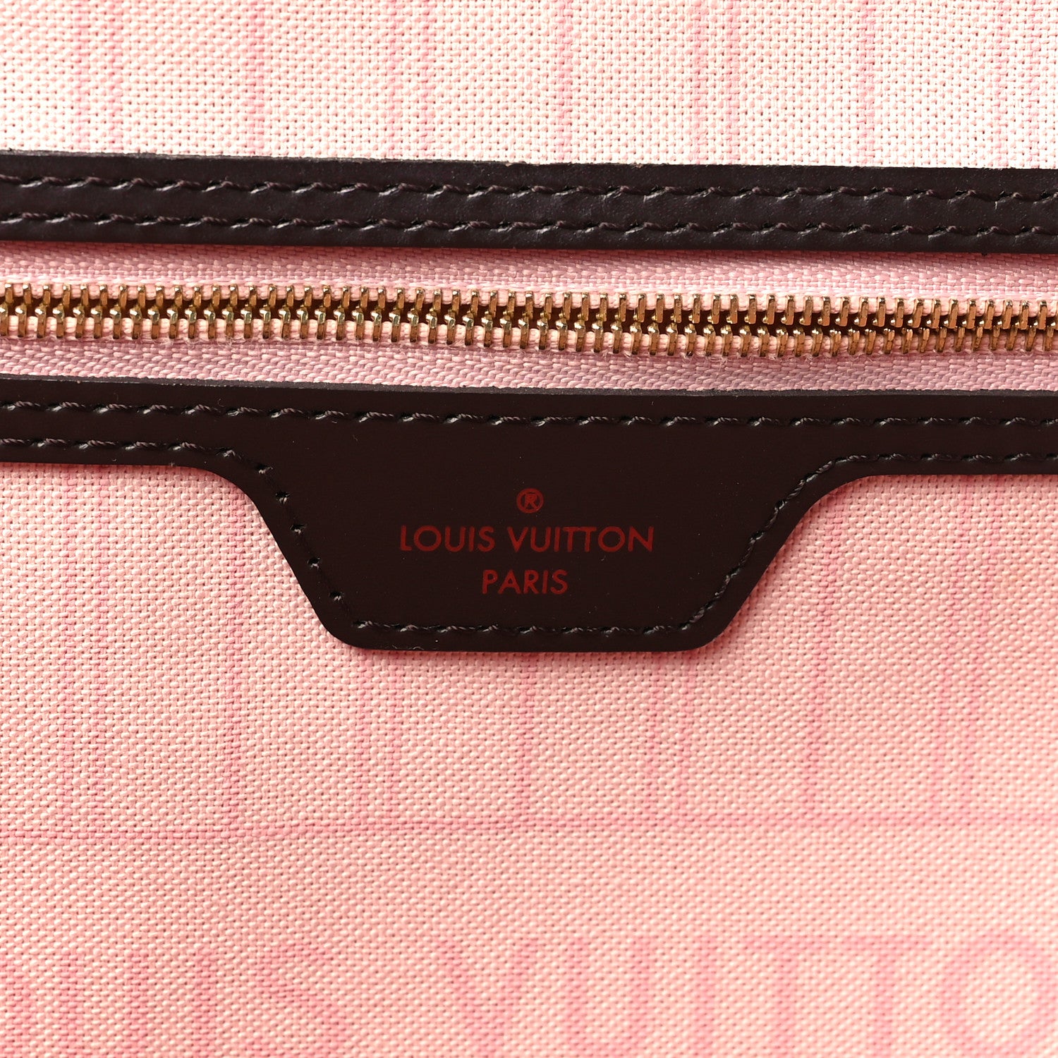 Louis Vuitton Damier Ebene Neo Neverfull MM Rose Ballerine 7 of 11