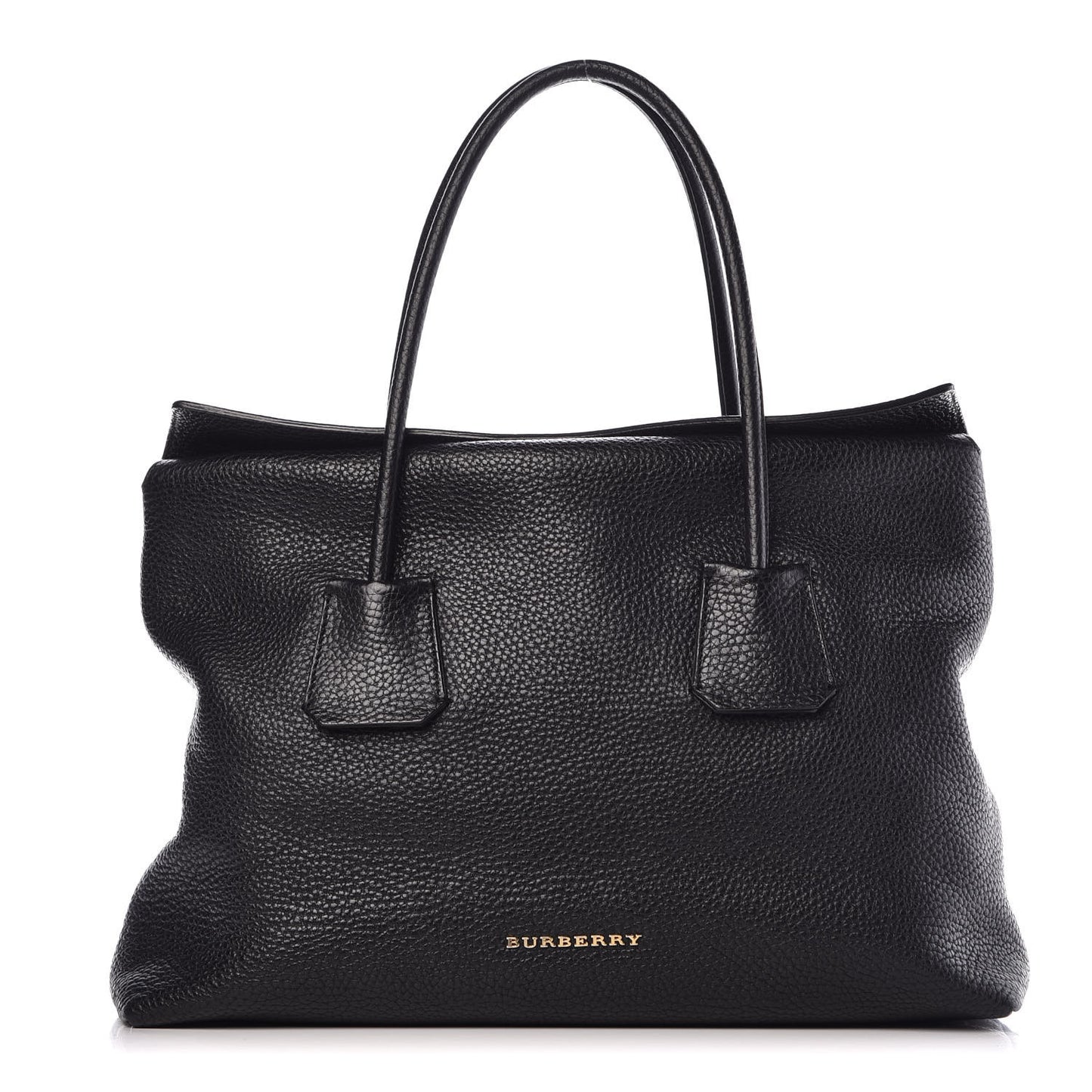London Grainy Calfskin Medium Baynard Tote Black