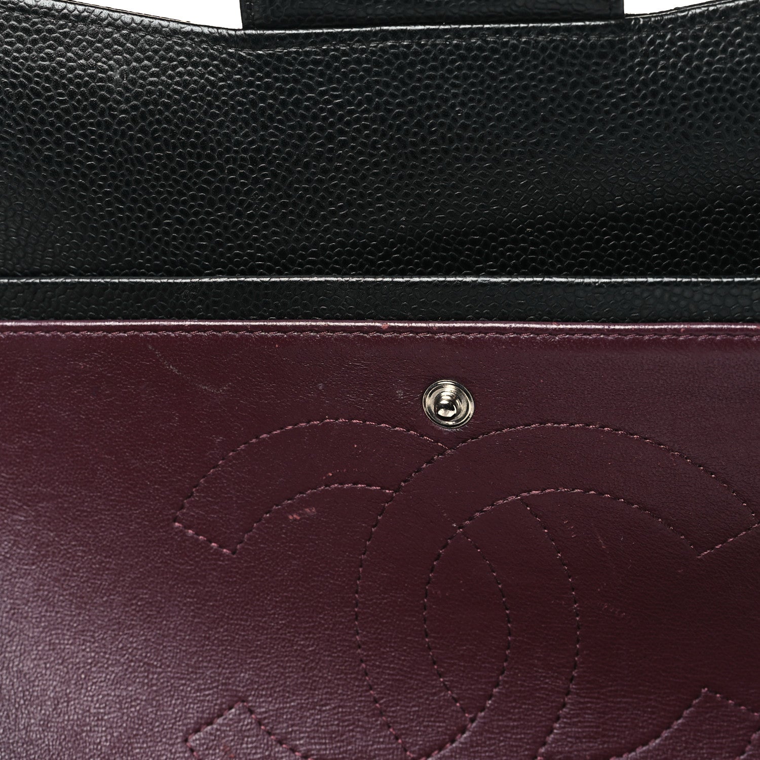 Chanel Caviar Quilted Jumbo Double Flap Black 9 of 13