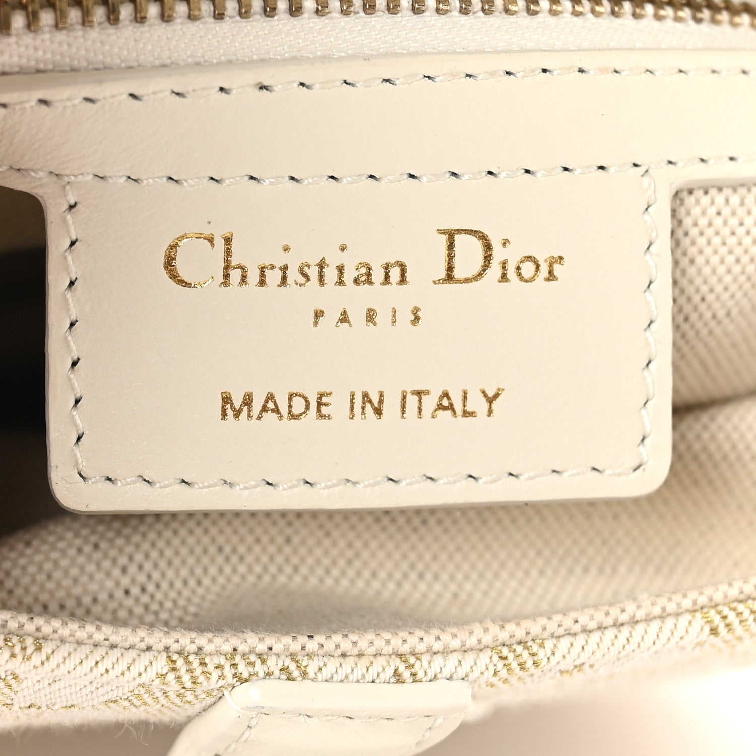 Christian Dior Oblique Smooth Calfskin Saddle Bag With Strap Latte 6 of 10