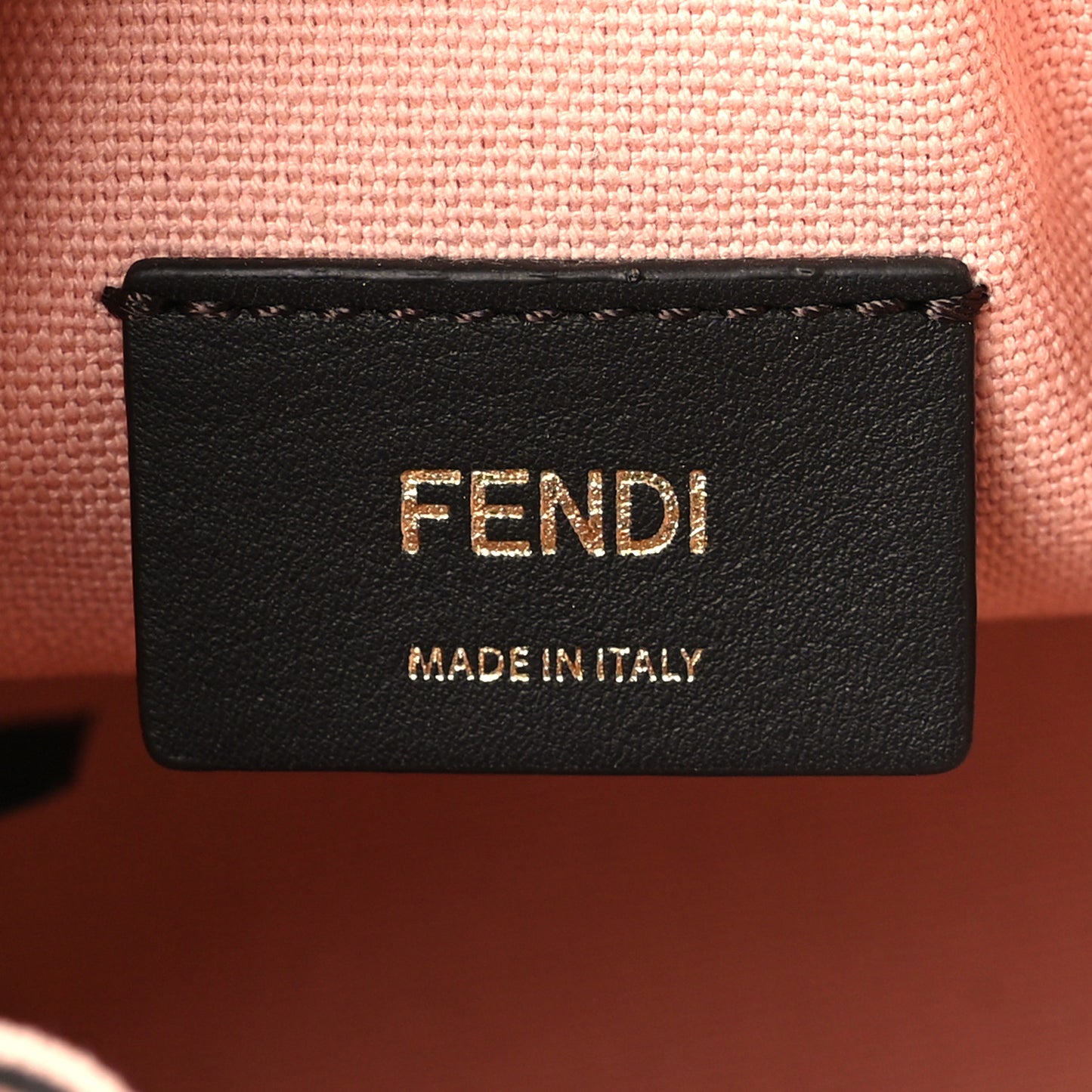 Canvas Nappa F is Fendi FF Embroidered Mini Mon Tresor Bucket Bag Baby Pink