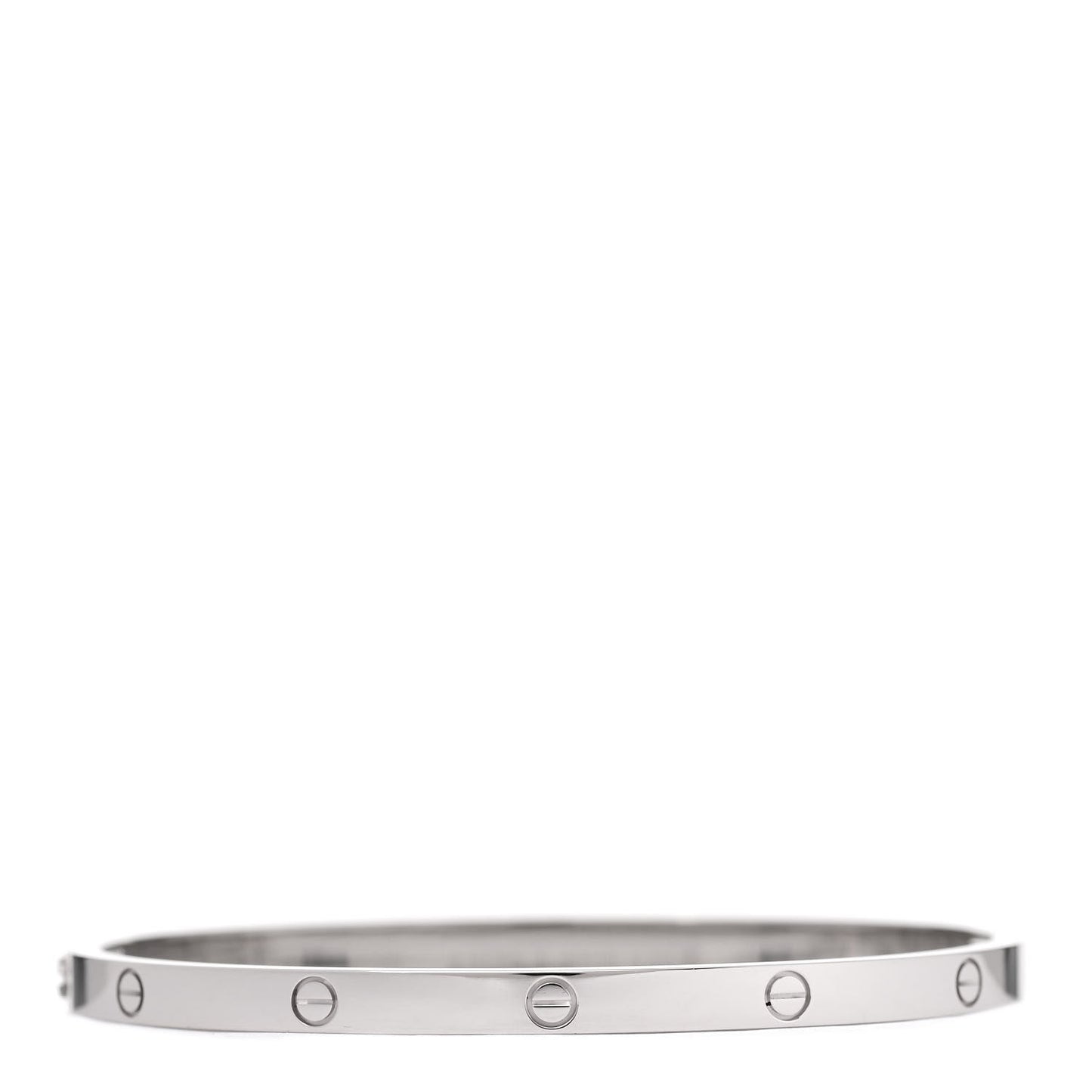 18K White Gold Small LOVE Bracelet 16