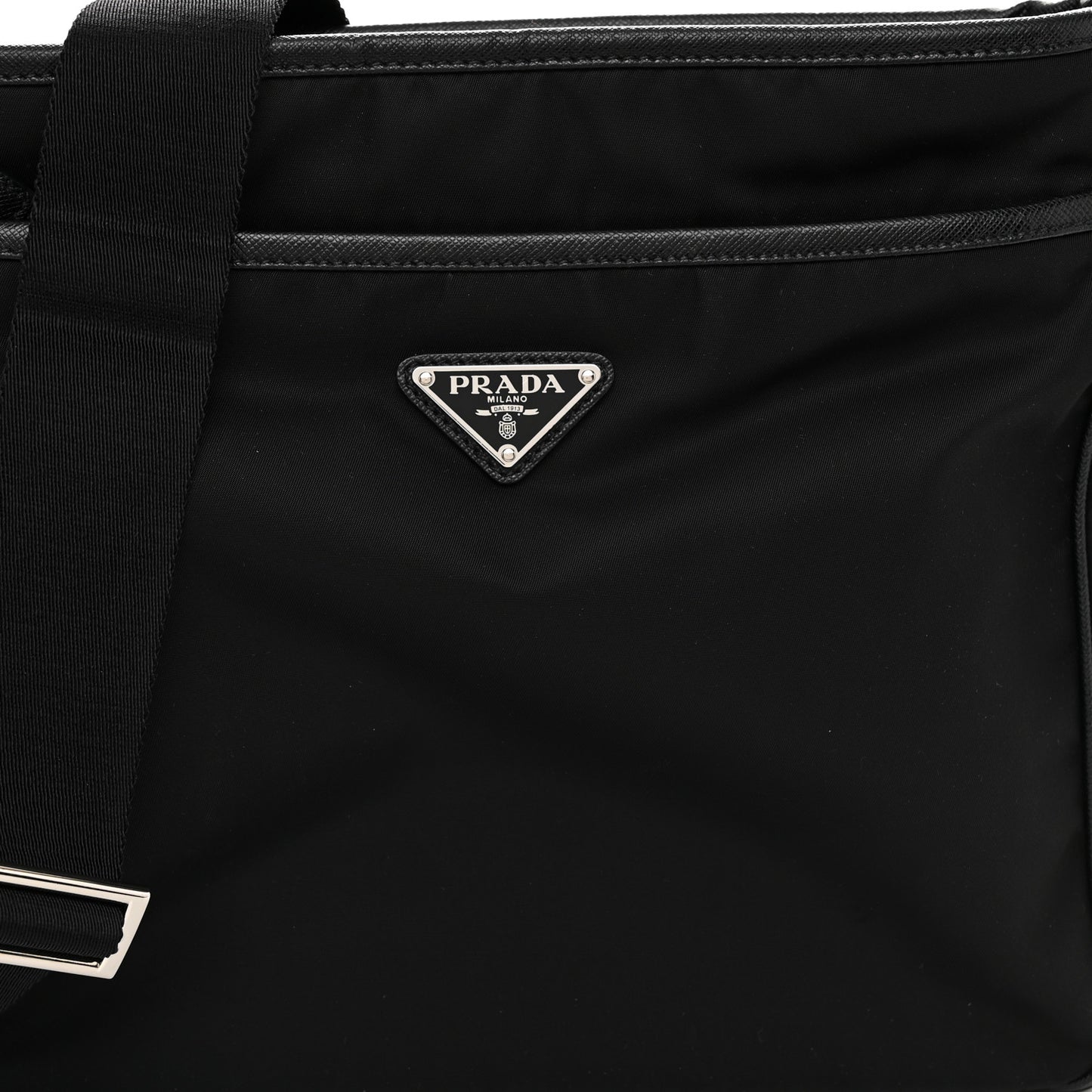 Tessuto Nylon Messenger Bag Black