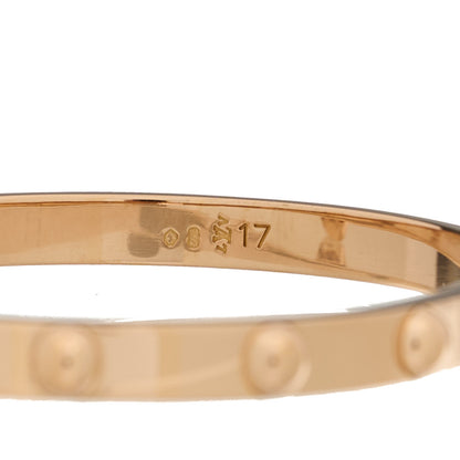 Louis Vuitton 18K Pink Gold Diamond Clous Bracelet 17 4 of 4