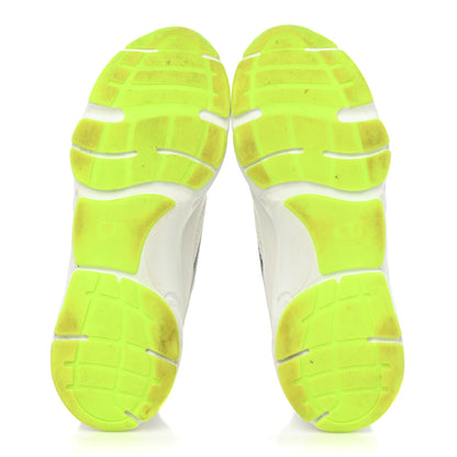 Christian Dior Technical Mesh Calfskin Mens B22 Sneakers 45 White Neon Yellow 6 of 13