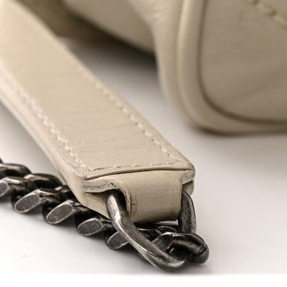 Saint Laurent Crinkled Calfskin Matelasse Monogram Baby Niki Chain Satchel Crema Soft 13 of 13