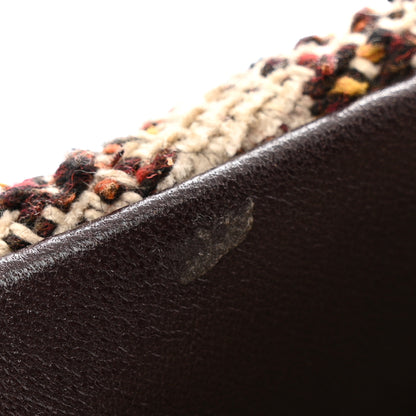 Saint Laurent Tweed Matelasse Medium Loulou Monogram Chain Satchel Beige Multicolor 11 of 11