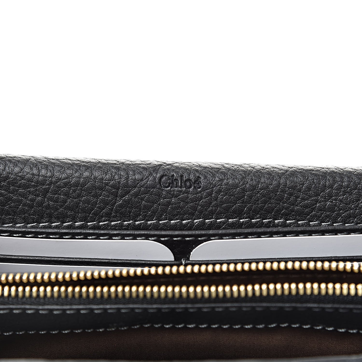 Chloe Calfskin Marcie Continental Flap Wallet Black 6 of 8