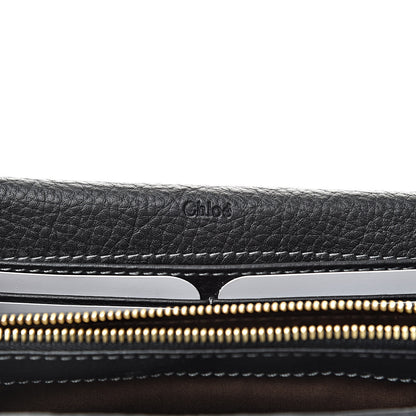 Chloe Calfskin Marcie Continental Flap Wallet Black 6 of 8