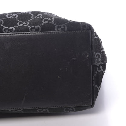 Gucci Suede Monogram Hobo Black 13 of 13